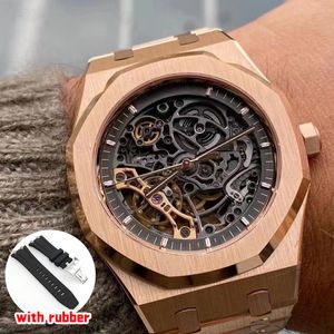 7a Mens Designer 15407st Horloges Hoge kwaliteit Orologio UOMO 41 mm automatisch met doos Watch Man AAA roestvrij staal Sapphire Waterdichte Montre Luxe