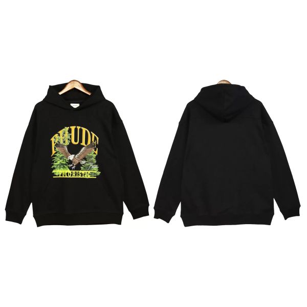 Designer Mens Rhude Sweat à capuche Lettre Imprimer Manches longues Chaud Y2K Luxe Graphique Sweats à capuche Pull Hip Hop Sweatshirts US TAILLE p75f #