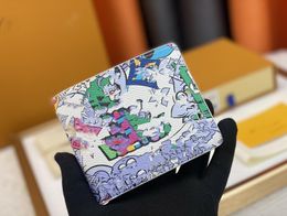 7A Meerdere kaarthouders Credit Wallet Ontwerpers Mannen en Vrouwen Paspoort Cover ID Lange Business Mini Coin Pocket Portemonnee Etui portemonnee kaarthouder geldzak graffiti M82023