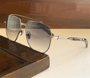 7a nieuw ontwerp mannen zonnebrillen hand-een metalen vierkante frame populaire en royale stijl UV400 Beschermende bril Buitenbescherming Eyewear