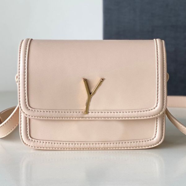 Bag de órgano 7a Crossbody Bag Fomen Mujeres Diseñador de patente brillante de cuero Caquero de vaca izquierda bolsas Bolsas de moda Botón de oro Correa ajustable Bolsa de mensajero