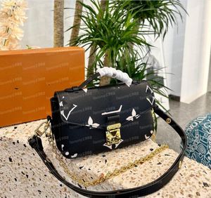 7A Pochettes Metis East West Mensaje Bolsa Monogramas Lona Marrón Mujeres S-lock Solapa Bolsos de hombro Diseñador micro Metis Monedero para mujer 11 colores Mini