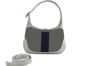 7A kwaliteit Designer Hobo Tote Bag Dikke riem crossbody tassen voor dames luxe handtassen handtas top handvat schouder canvas schattige bakken Portemonnee 636706 Jackies 1961