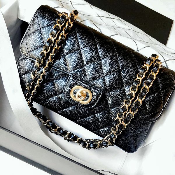 DHgate Lujo woc caviar Embrague cc Bolso de diseñador para mujer Mensajero para hombre Bolso bandolera Bolso de cuero Bolso de mano de moda Bolso pochette Bolso acolchado con solapa clásica