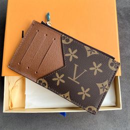 7A kwaliteit Mini Luxe Kaarthouder Dames Portemonnees heren Totes Designer Portemonnee M30271 paspoorthouders Echt lederen sleutel Portefeuilles zakje Cool Rits COIN kaarthouder