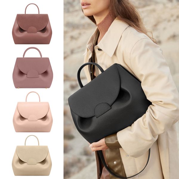 7A Calidad Numero Nano Un Nueve Bolsa de diseñador 2 Tamaños Mujeres de lujo Hombres Bolsos de hombro CrossBody Tote Bolso Embrague Carteras Bolsos Cuero genuino Top Handle Pochette Bolsas