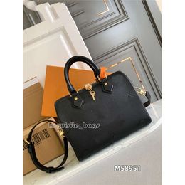 Bolso de diseñador de alta calidad 7A 25 28947 59273 58951 Bolso de cuero de cuero negro de cuero noir bolso para mujer