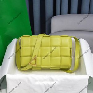 7A topkwaliteit handtassen designer tas Luxe draagtas parkietgroene crossbody schoudertas Geweven echt leer ontwerpers Vierkant Luxe lamsvacht 26cm portemonnee