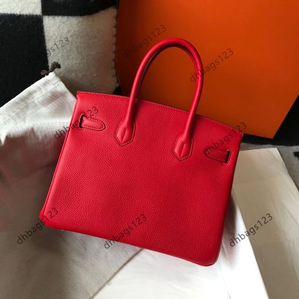 7A Tote Luxury Designer Sac à main Sacs à main 25 30 35 cm Togo Véritable Marque de mode en cuir véritable Sac fourre-tout Femmes Messenger Pochette en peau de vache Embrayage Lady Purse Sacs à bandoulière