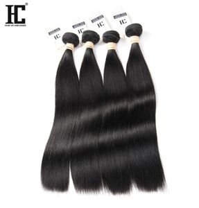 7A Onverwerkte 4 Bundels Braziliaans Maagdelijk Haar Steil 100 Menselijk Haar Inslag HC Haarproducten Braziliaanse Haar Weefbundels3813984