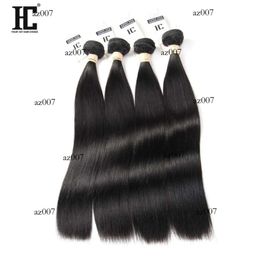 7A Unprocessed 4 Bundles Virgin Straight 100 Human Weft HC Products Brazilian Hair Weave Bundles3813984 Original edition