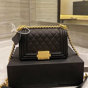 7A Groothandel Designer Vrouwen Klassieke Mini Mode Tassen Gewatteerde Kettingflap Diamant Kalfsleer Kaviaar Lederen Schoudertassen Crossbody Tas Handtassen