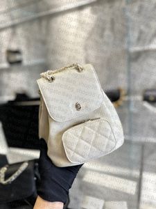 7A femmes sac 22A CF sac à dos rabat motif rhombique voyage sac à bandoulière importé Caviar peau de vache LOGO mode 2022 marque de créateur
