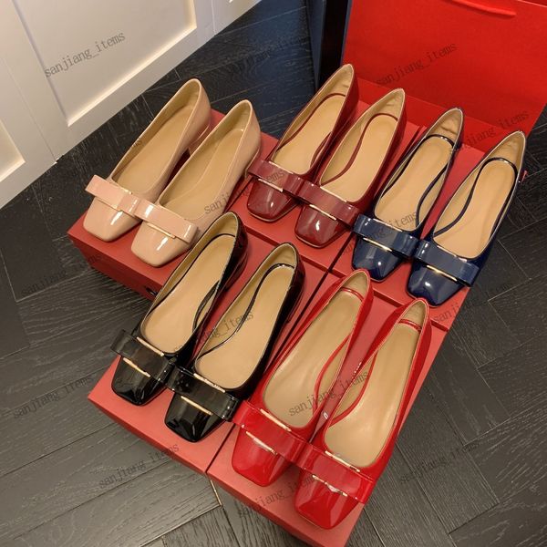 7cm 4cm vara bow pompes sandales femmes chaussures à talons en cuir verni rouge noir bisque beige plate-forme talons hauts boucle en métal doré italie 2024 mules décontractées de fête