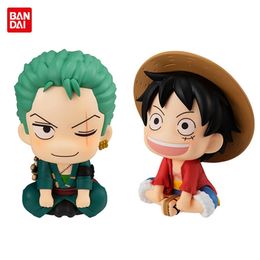 7cm anime figuur aap d luffy roronoa zoro kawaii speelgoed q figurale autodecoratie pvc model cadeau 220707