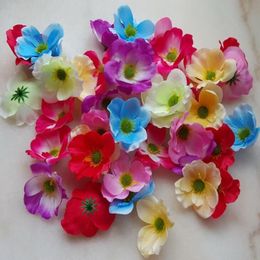 7cm cabezales de flores de amapola de seda de 7cm para la guirnalda decorativa de guirnaldas de guirnalda de guirnaldas de fiesta de bodas 500pcs lote G620306T