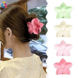 7 cm grote bloemen haarclip zomer kleurrijke bloemhaar klauwen clips voor vrouwen strand zoete haarspelden meisjes krab barettes haaraccessoires