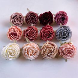 7 cm thee rozenbloemhoofden diy Europese bruiloft centerpieces Bouquet Decoratie accessoires Verjaardagsfeestje Huisdecoratie