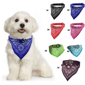 7colores collares para perros mascota para mascotas gato de pañuelo petana bufanda bufanda cuello cuello nuevo colores de mezcla 200pcs en stock