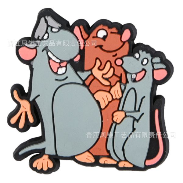 7Colors souris souris anime charmes en gros de souvenirs d'enfance jeu drôle cadeau de dessin animé accessoires de chaussures pvc décoration boucle