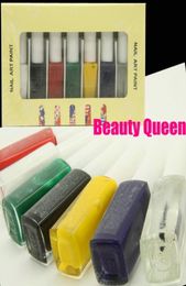 7Colors Stemping Special Polish Nail Art Stamp Varnish Paint Painting for Transfer Polish Image Plate Metal Template3122578