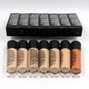 fond de teint couverture complète 35 ml apprêt hydratant SPF 15 Contour Cosmétiques liquides 9 couleurs Make Up Woman Foundations