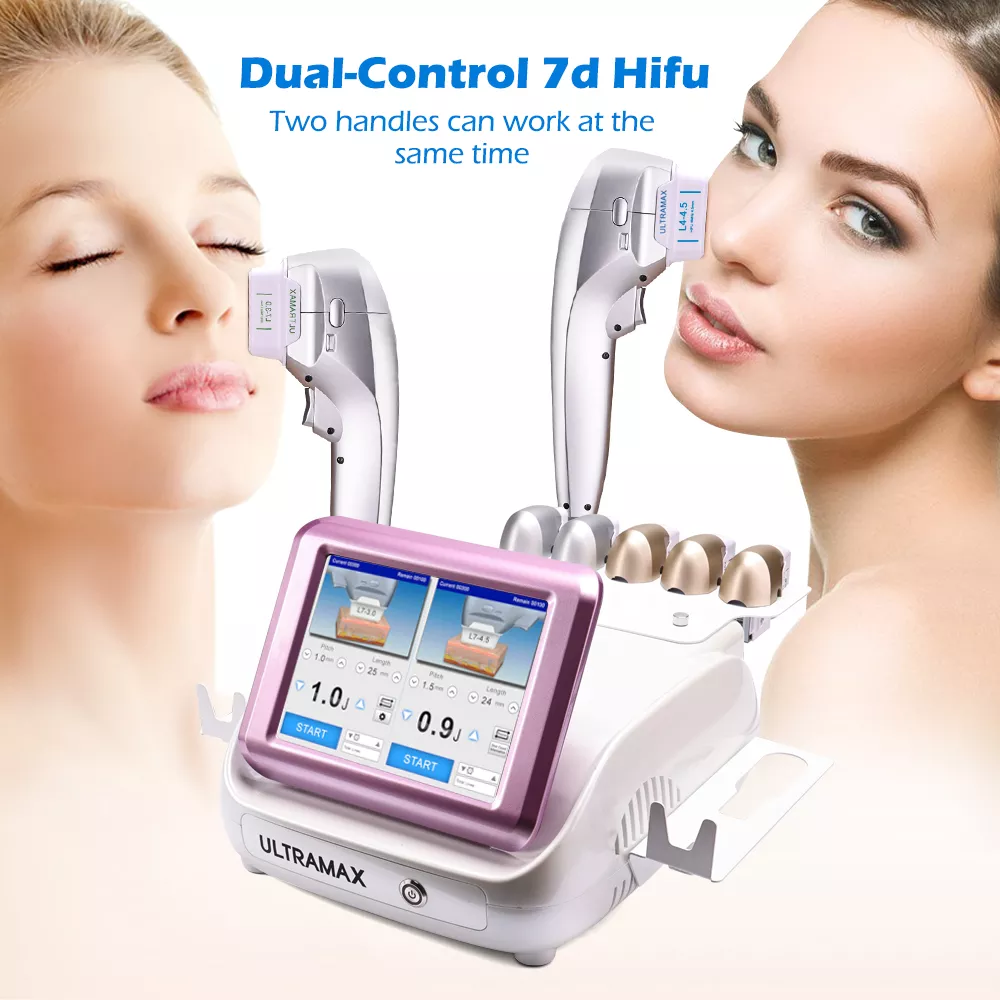 7D HIFU Machine Ultramax Ansikt Lyftande anti-rynkad hud ￥tdragande kroppsbantformning f￶r sk￶nhetssalongutrustning
