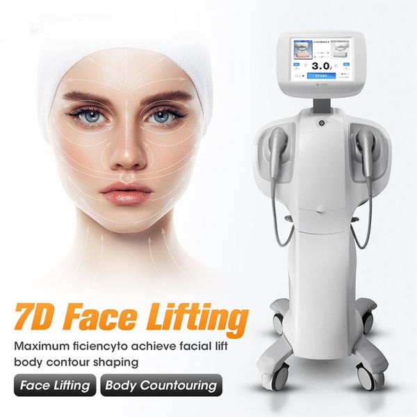 Machine de beauté anti-âge à ultrasons 7d corps portable visage mince lifting de la peau serrant la machine faciale à ultrasons