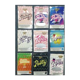 7g 3.5g sacs en mylar personnalisés blagues UP runtz sacs runty Frostiez sac d'emballage argent secouer gâteau rose runt Gruntz baggies