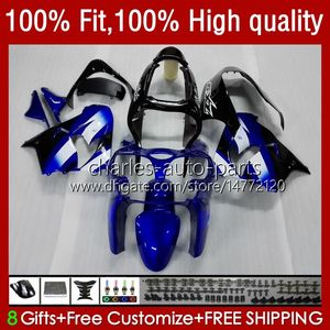 Body Pour KAWASAKI ZX900CC stock bleu ZX900 ZX9 R ZX9R 00 01 02 03 56HC.12 ZX 9R 9 900 R 900cc ZX9R 2000 2001 2002 2003 Kit complet carénages