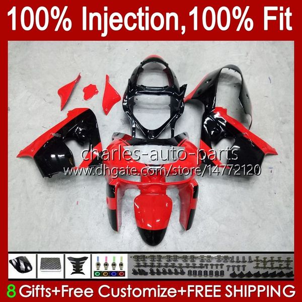 Carrosserie OEM pour KAWASAKI NINJA ZX900 ZX9 R 1998-1999 Kit carrosserie 17No.25 ZX 9R 9 R 900 CC ZX-9R 1998 1999 2000 2001 ZX-900 900CC ZX9R 98 99 00 01 Carénage d'injection rouge usine