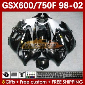 Corps Pour SUZUKI KATANA GSX600F GSXF600 GSXF750 GSXF 600 750 CC 98 99 00 01 02 169No.19 600CC 750CC GSX750F GSXF-600 GSXF-750 1998 1999 2000 2001 2002 Carénage noir stock