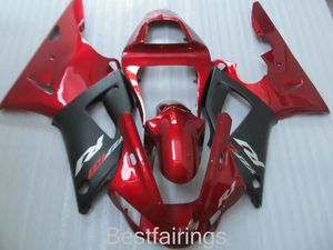 Kit de carénage 7 cadeaux pour YAMAHA R1 2000 2001 carénages rouge noir YZF R1 00 01 HA14