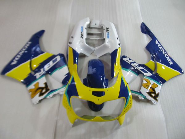 7gifts carenados para Honda CBR900RR CBR 893 1996 1997 kit de carenado azul blanco amarillo CBR893 96 97 AS37