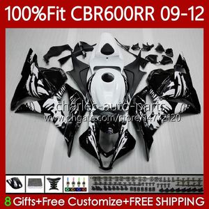 Corps OEM pour HONDA CBR 600 CBR600 F5 RR CC Graffiti noir 09-12 Carrosserie 69No.11 CBR 600RR CBR600RR 09 10 11 12 CBR600F5 2009 2010 2011 2012 600CC Carénage de moulage par injection