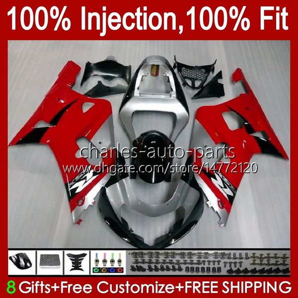 Moulage par injection pour SUZUKI GSXR750 K1 usine rouge GSXR 600 750 CC 2001 2002 2003 Bodys 37No.12 GSXR600 GSXR-750 GSXR-600 01-03 600CC 750CC GSX-R750 01 02 03 Carénage OEM