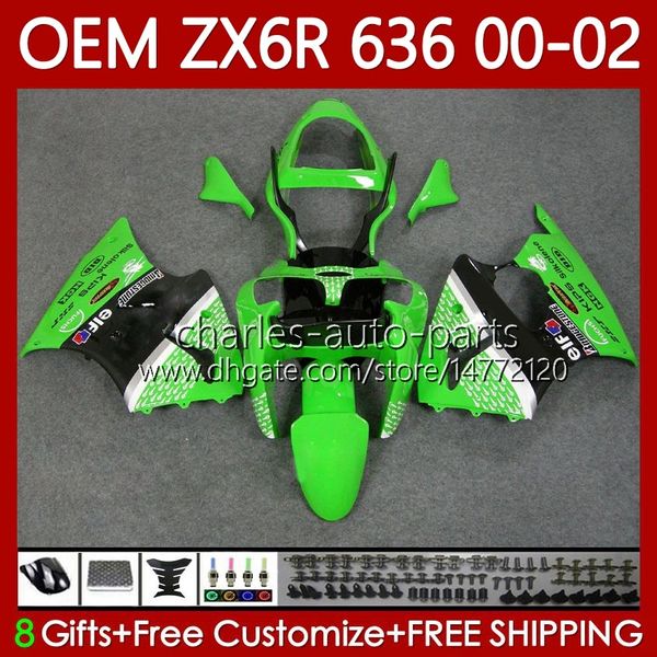 Corpo de injeção para KAWASAKI NINJA ZX 6R 600 CC 6 R ZX636 ZX-600 00-02 Carroçaria 133No.