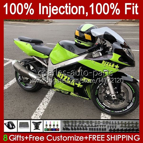 Moule d'injection pour SUZUKI GSXR750 K1 GSXR 600 750 CC 2001 2002 2003 Bodys 37No.117 GSXR600 GSXR-750 GSXR-600 01-03 600CC 750CC GSX-R750 01 02 03 OEM Carénage vert stock