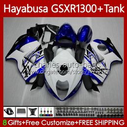 1300CC CC Hayabusa voor Suzuki GSX-R1300 GSXR-1300 GSXR 1300 cc 74NO.34 GSXR1300 1996 1997 1998 1999 2000 2001 GSX R1300 2002 2003 2004 2005 2006 2007 Fairing Blue White