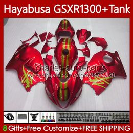 1300cc Hayabusa voor Suzuki GSX-R1300 GSXR-1300 GSXR 1300 cc 74NO.116 GSXR1300 1996 1997 1998 1999 2000 2001 GSX R1300 2002 2003 2004 2005 2006 2007 Verkosten Pearl Rood