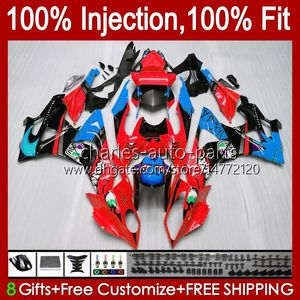 Injectie Mold Backings voor BMW S-1000RR S 1000RR 1000 RR S1000-RR 09-14 19NO.0 S1000RR 09 10 11 12 13 14 S1000 RR 2009 2010 2011 2012 2013 2014 OEM Bodys Kit Red Shark Fish