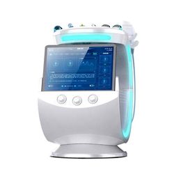 7in1 Ice Blue Magic Spiegel Hydrafacial Massage Skin Analyzer Anti Aging Oxygen Small Bubble Behandeling Machine voor Litteken Acne Verwijdering