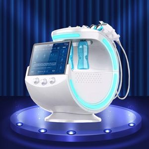 7in1 Portable Smart Smart Ice Blue Skin Analysis Beauty System Deep Hydro Water Cleansing RF Draai de antiwrinkle machine aan