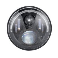 Phare de projecteur à LED de 7 pouces 36W avec anneau Halo Angel Eye Hi-Lo Beam H4 Canbus Harness 12V / 24V pour Touring Softail