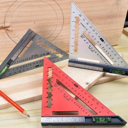 7Inch Aluminum Alloy Angle Protractor Triangular Ruler Multi Angle Positioning Tool Woodworking Line Ruler Measuring Gauge Tools