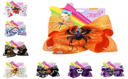 7 pouces gros arc épingle à cheveux Halloween Hairbows citrouille fantôme chauve-souris araignée horreur épingle à cheveux filles pinces à cheveux bébé Barrettes fête cheveux Boutiq9053991