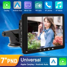 7inch Carplay Radio Dash Cam Cam Double Lens Car DVR Android Auto 1080p AHD Affiche Affiche Autoradio