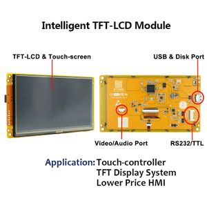 7inch Screen C série LCD Afficher le module tactile pour le moniteur PC PI 3 PI4 Raspberry