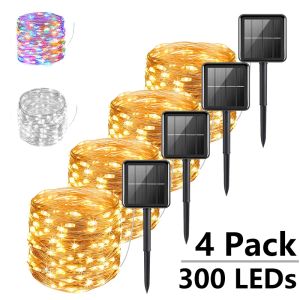 7m / 12m / 22 / 32m LED solaire LED Light Light Outdoor Festoon LED étanche Garland String Lights Lights Party Party Garden Solar Lampe décor