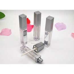 7ML LED lege lipglossbuizen flessen met spiegel Vierkant doorzichtige lipglossfles Lipgloss hervulbare flessen Container Plastic make-up LL